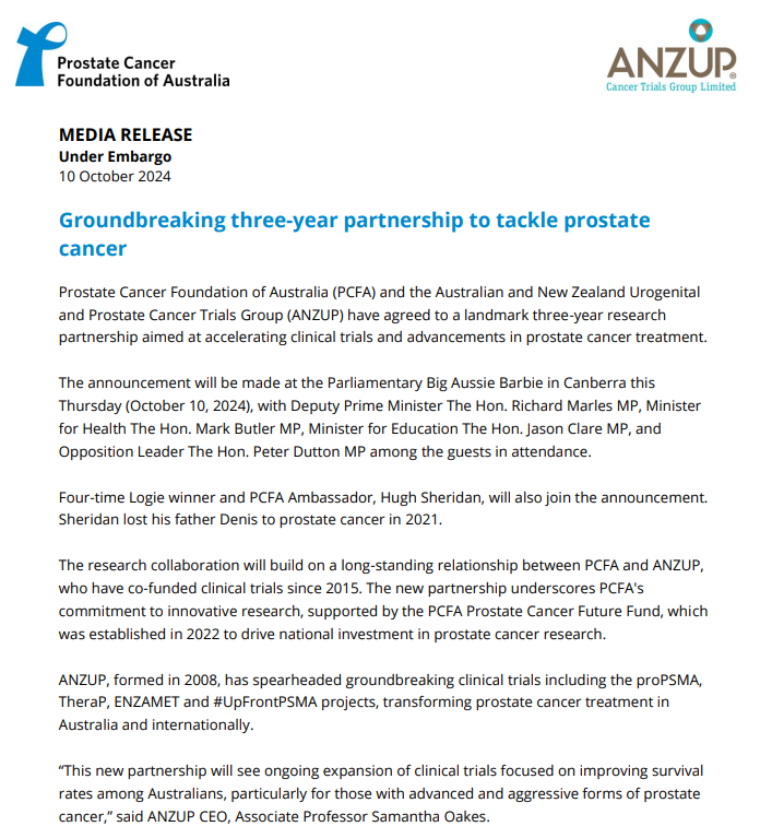 ANZUP Cancer, ANZUP